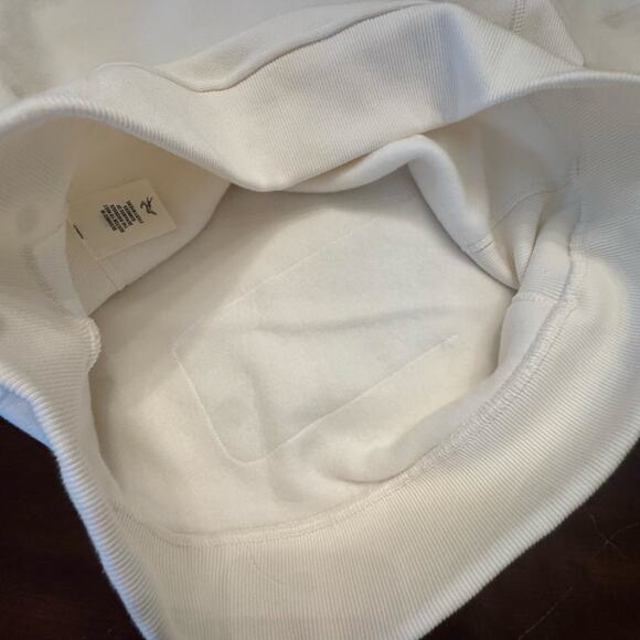 New Tracksmith Trackhouse Sweatshirt long sleeve white hood size small cotton - Picture 4 of 11